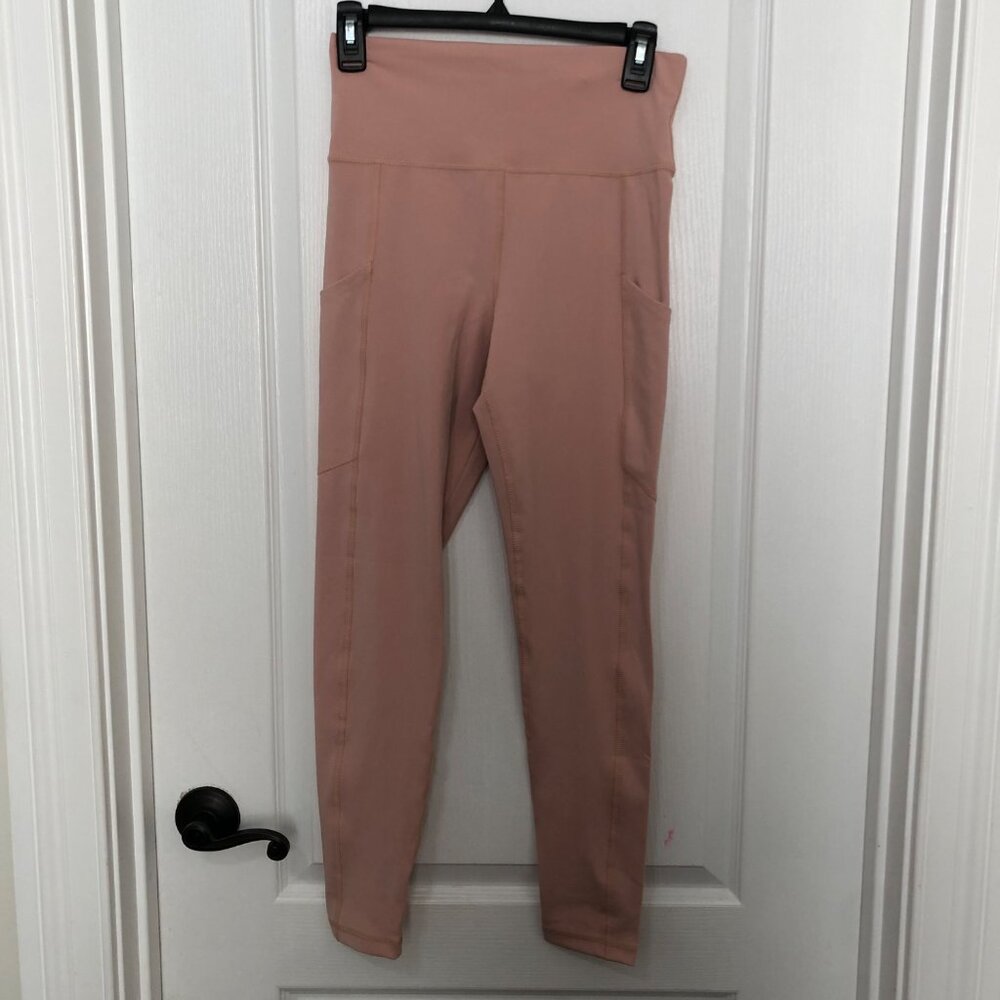 American Eagle Everything Pocket Leggings Womens Medium Highest Rise Dusty Rose - Picture 2 of 9
